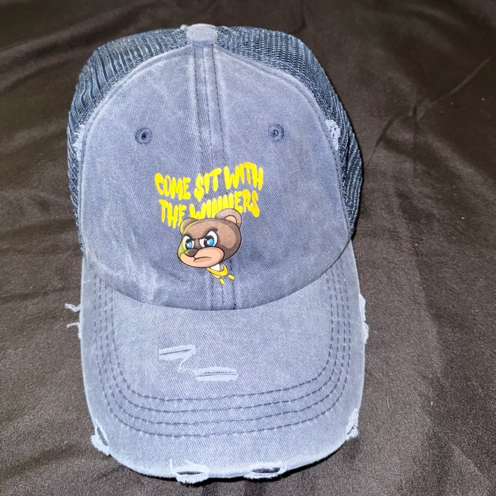 🏆THE WINNING TEAM🏆 Navy/maize Trucker Hat Design